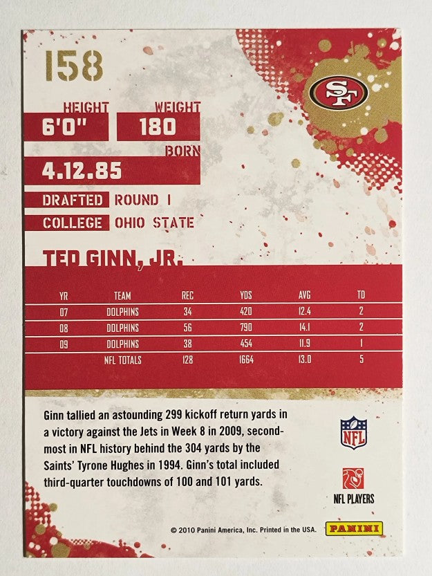 2010 Score #158 Ted Ginn