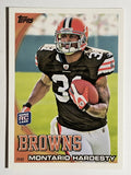 2010 Topps #132A Montario Hardesty RC/Rushing forward