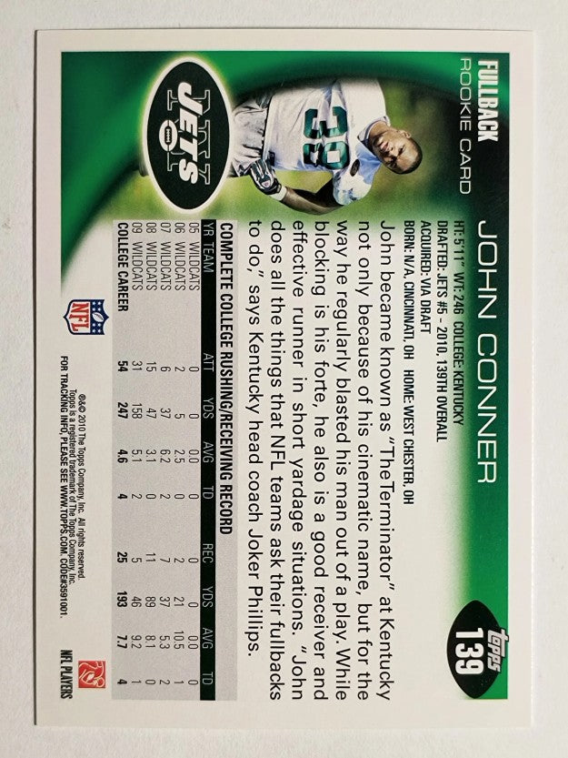 2010 Topps #139 John Conner RC