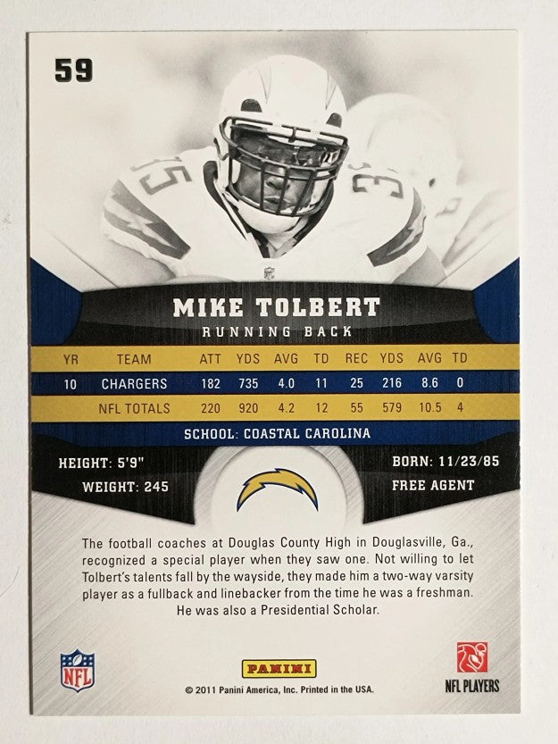 2011 Panini Gridiron Gear #59 Mike Tolbert