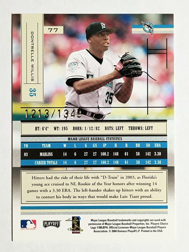 2004 Absolute Memorabilia #77 Dontrelle Willis