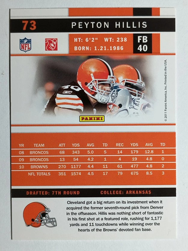 2011 Score #73 Peyton Hillis