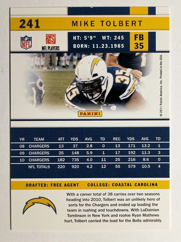 2011 Score #241 Mike Tolbert