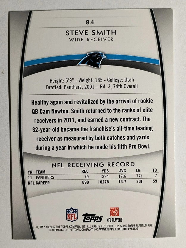 2012 Topps Platinum #84 Steve Smith