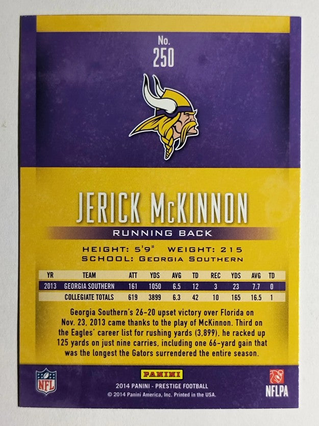 2014 Prestige #250 Jerick McKinnon RC