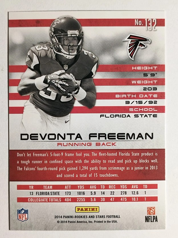 2014 Rookies and Stars #132 Devonta Freeman RC