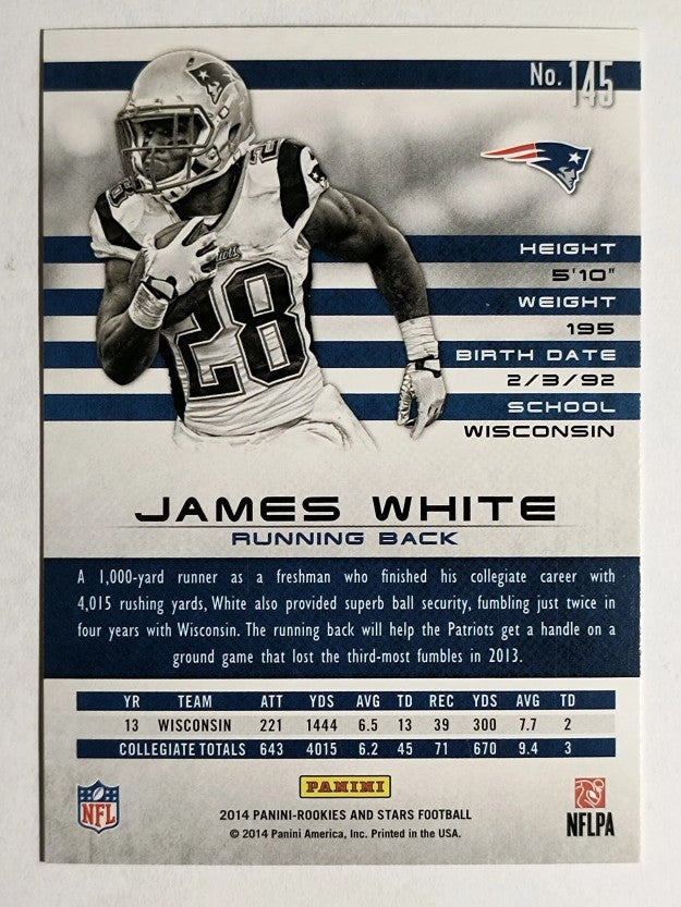 2014 Rookies and Stars #145 James White RC