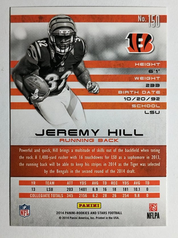 2014 Rookies and Stars #150 Jeremy Hill RC