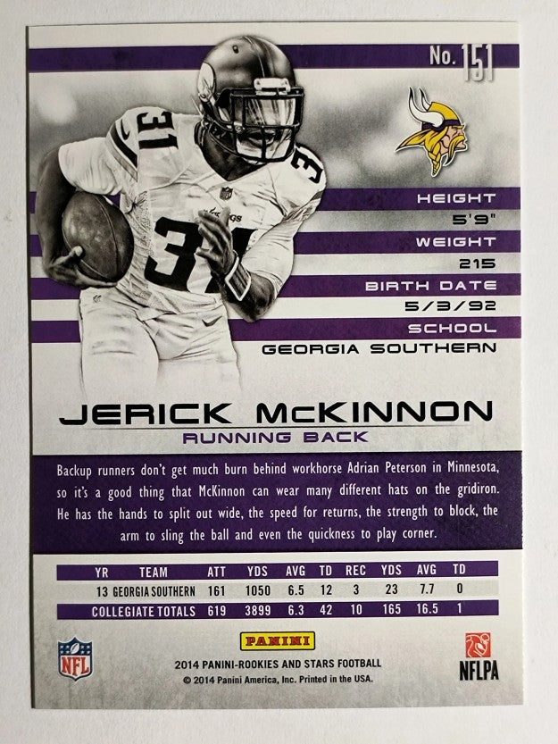 2014 Rookies and Stars #151 Jerick McKinnon RC