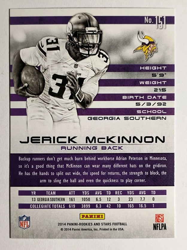 2014 Rookies and Stars #151 Jerick McKinnon RC