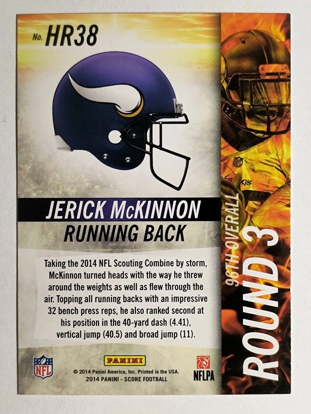 2014 Score Hot Rookies #HR38 Jerick McKinnon