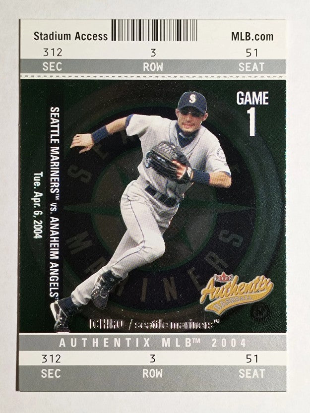 2004 Fleer Authentix #7 Ichiro Suzuki
