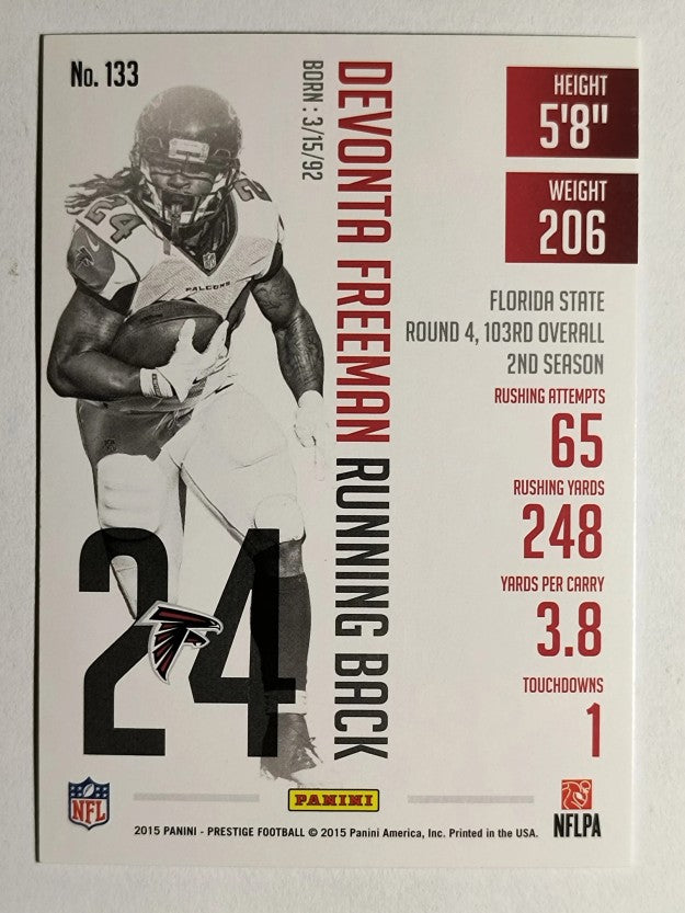 2015 Prestige Extra Points Green #133 Devonta Freeman