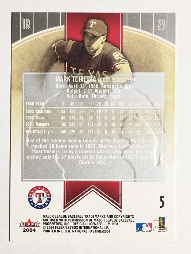 2004 National Pastime #5 Mark Teixeira