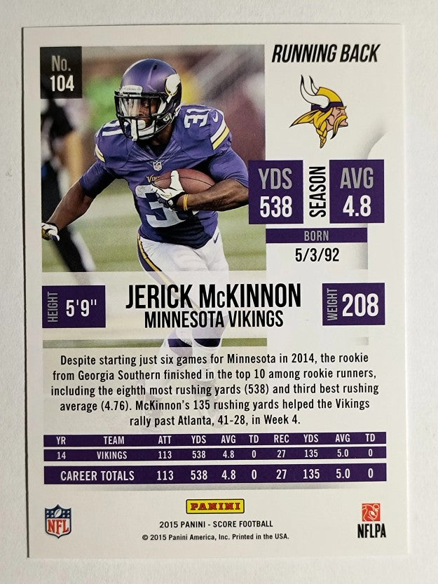 2015 Score #104 Jerick McKinnon