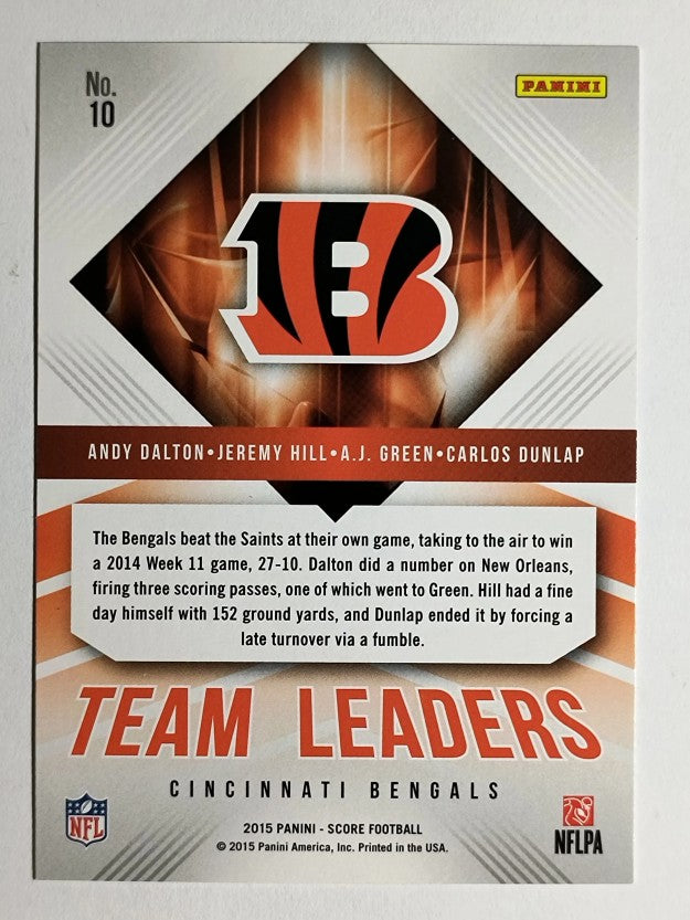 2015 Score Team Leaders #10 A.J. Green/Andy Dalton/Carlos Dunlap/Jeremy Hill