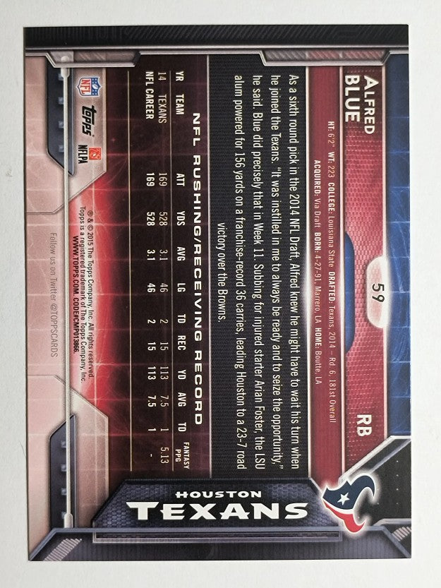 2015 Topps #59 Alfred Blue
