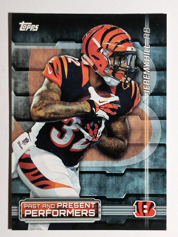 2015 Topps Past and Present Performers #PPPHW Jeremy Hill/Ickey Woods