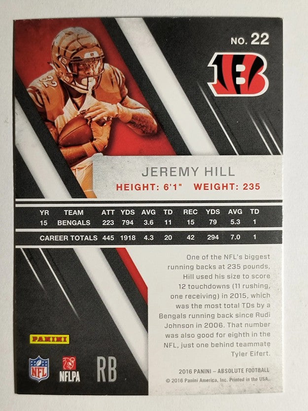 2016 Absolute #22 Jeremy Hill