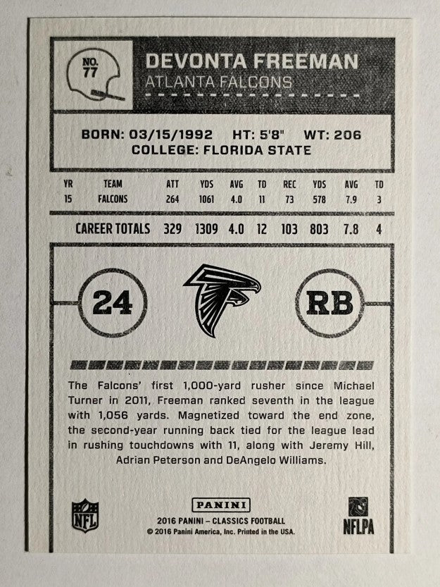 2016 Classics #77 Devonta Freeman