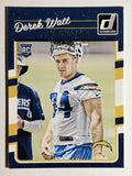 2016 Donruss #314 Derek Watt RC