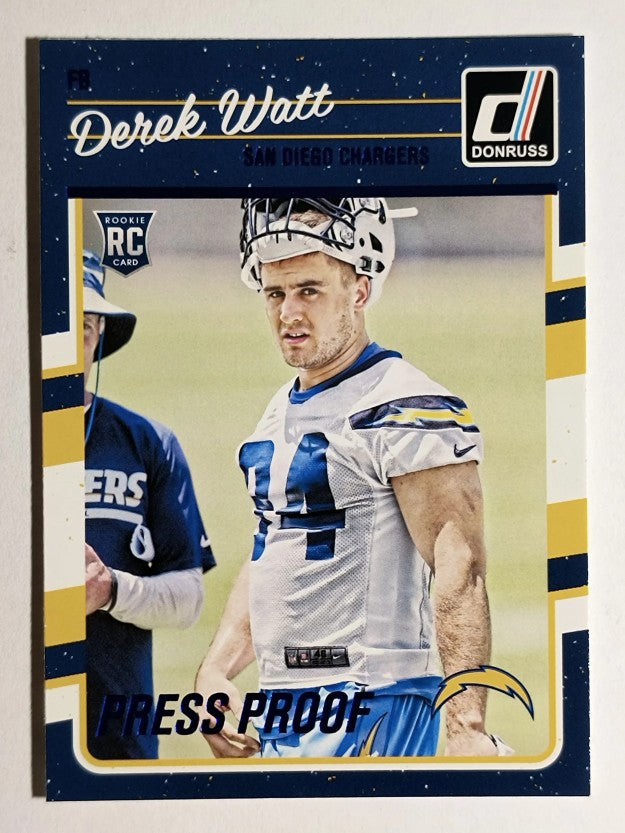 2016 Donruss Press Proofs Blue #314 Derek Watt
