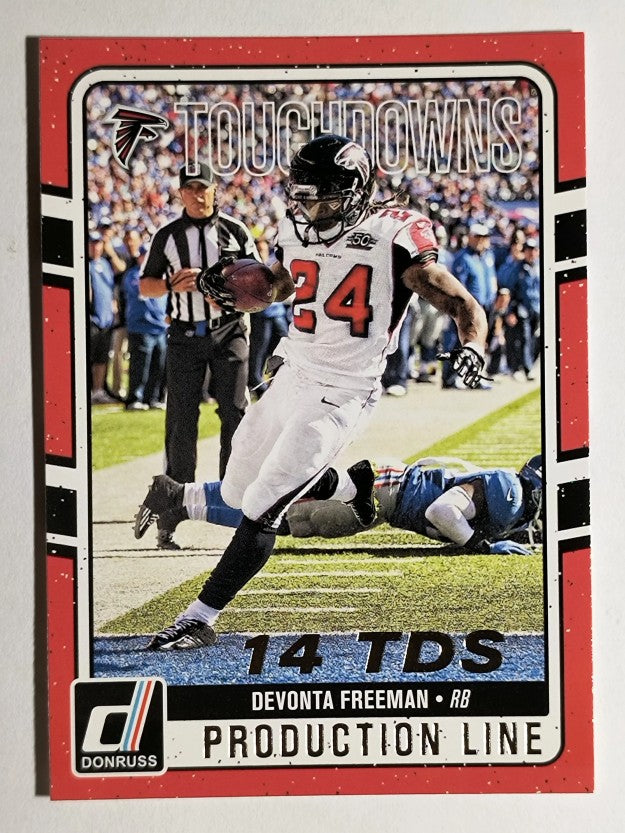2016 Donruss Production Line Touchdowns #1 Devonta Freeman