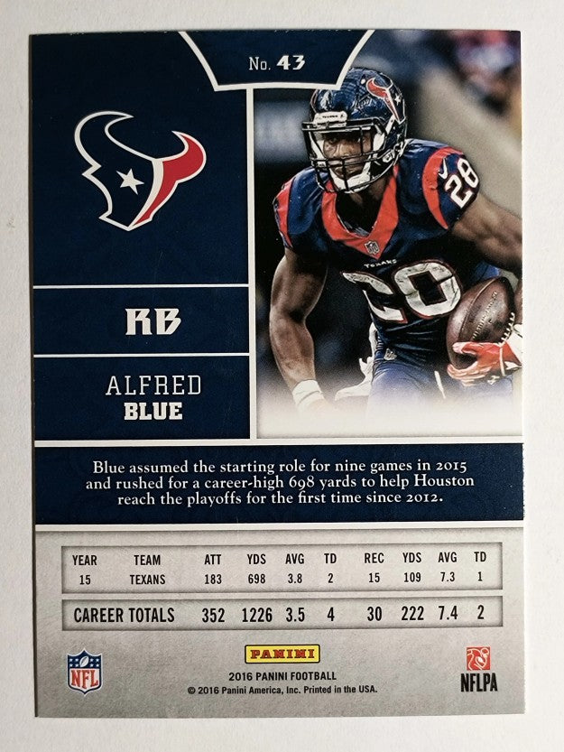 2016 Panini #43 Alfred Blue