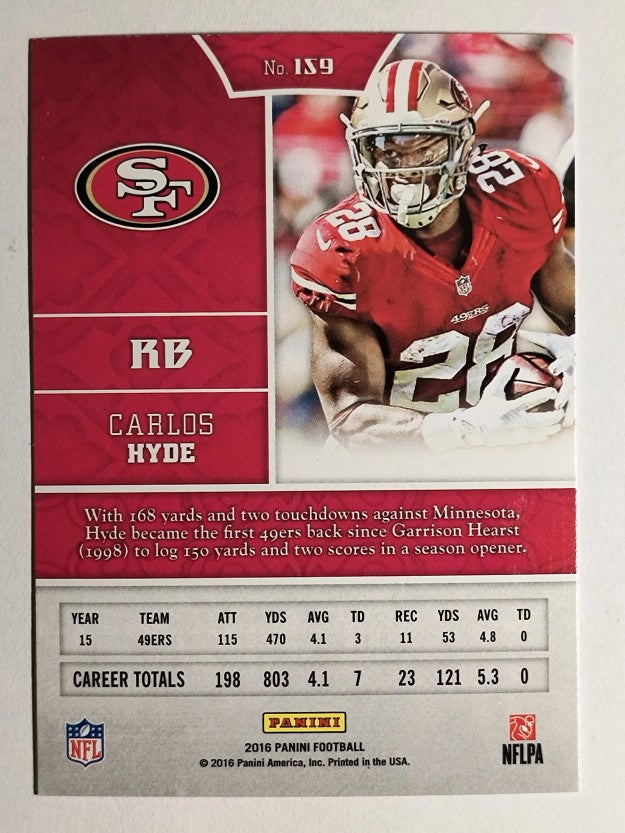 2016 Panini #159 Carlos Hyde