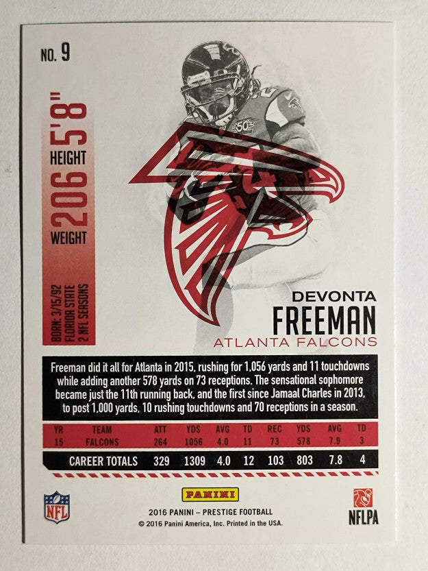 2016 Prestige #9 Devonta Freeman