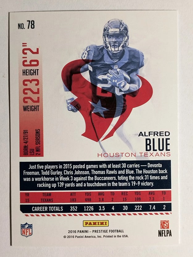 2016 Prestige #78 Alfred Blue