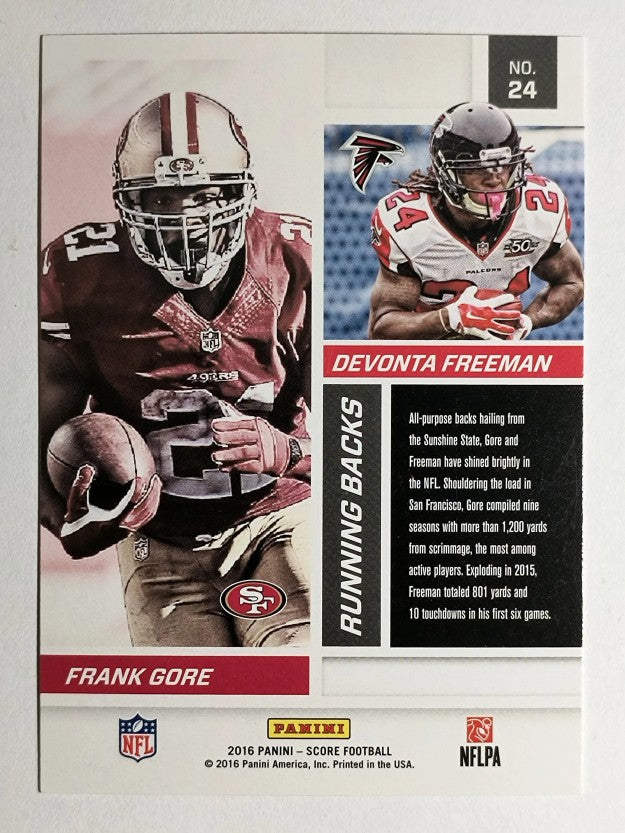 2016 Score Reflections Red #24 Devonta Freeman/Frank Gore