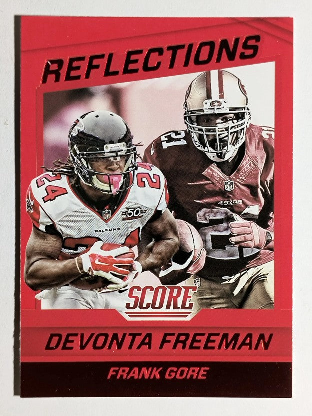 2016 Score Reflections Red #24 Devonta Freeman/Frank Gore