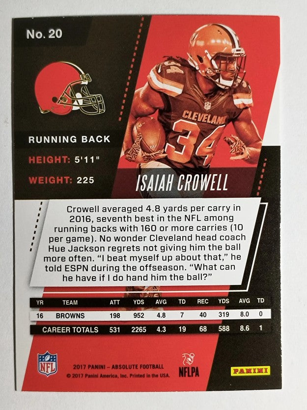 2017 Absolute #20 Isaiah Crowell
