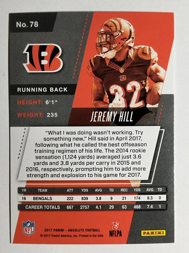 2017 Absolute #78 Jeremy Hill