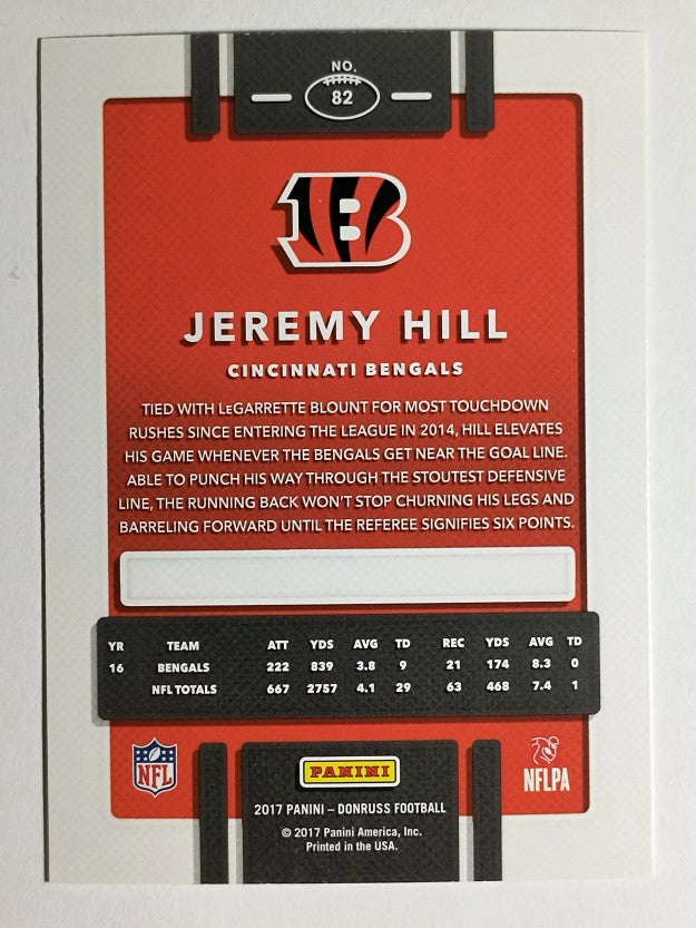 2017 Donruss #82 Jeremy Hill