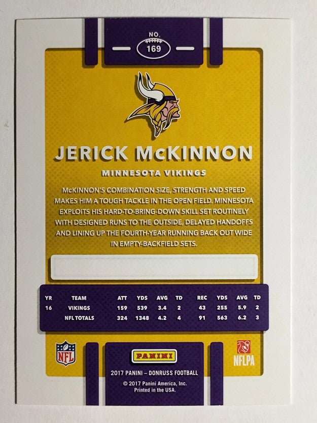 2017 Donruss #169 Jerick McKinnon