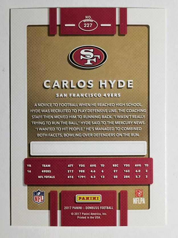2017 Donruss #227 Carlos Hyde