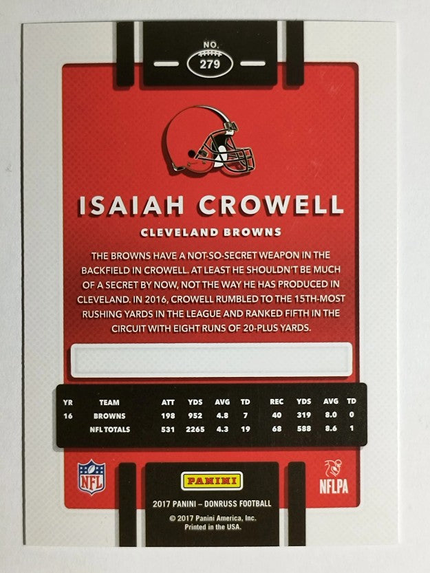 2017 Donruss #279 Isaiah Crowell