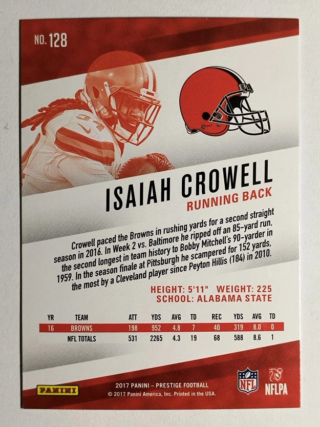 2017 Prestige #128 Isaiah Crowell