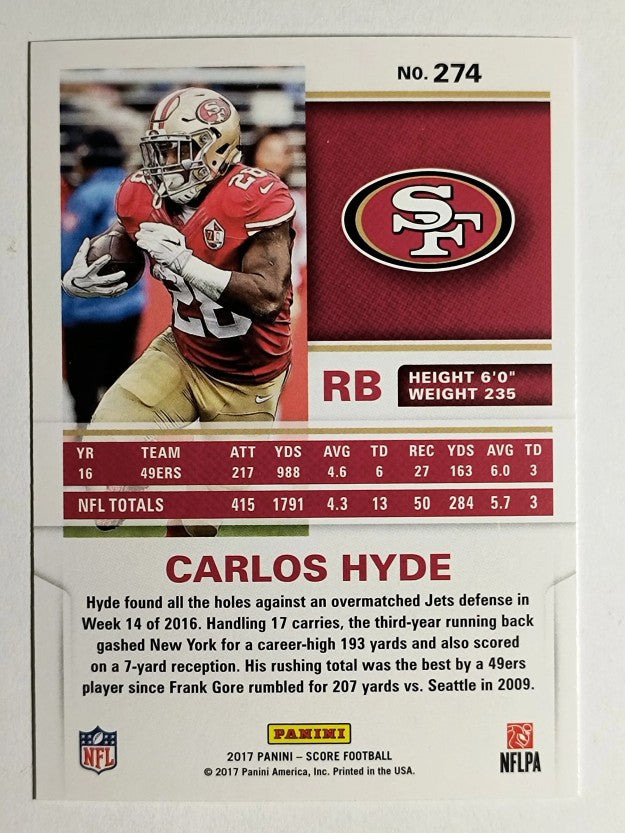 2017 Score #274 Carlos Hyde