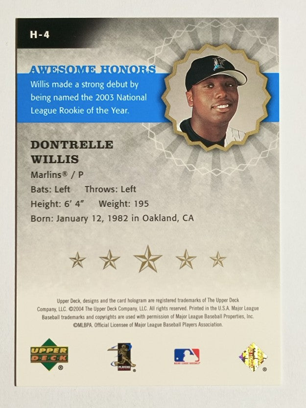2004 Upper Deck Awesome Honors #4 Dontrelle Willis