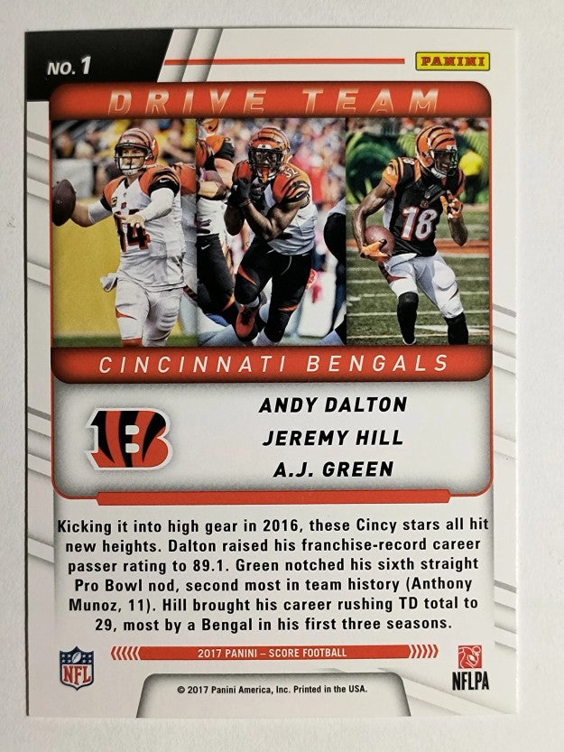 2017 Score Drive Team #1 Jeremy Hill/A.J. Green/Andy Dalton