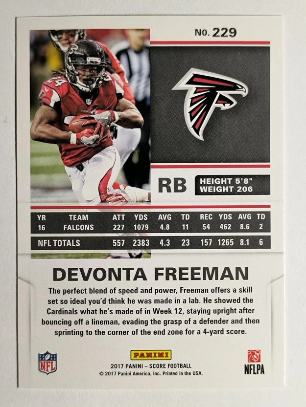 2017 Score Scorecard #229 Devonta Freeman