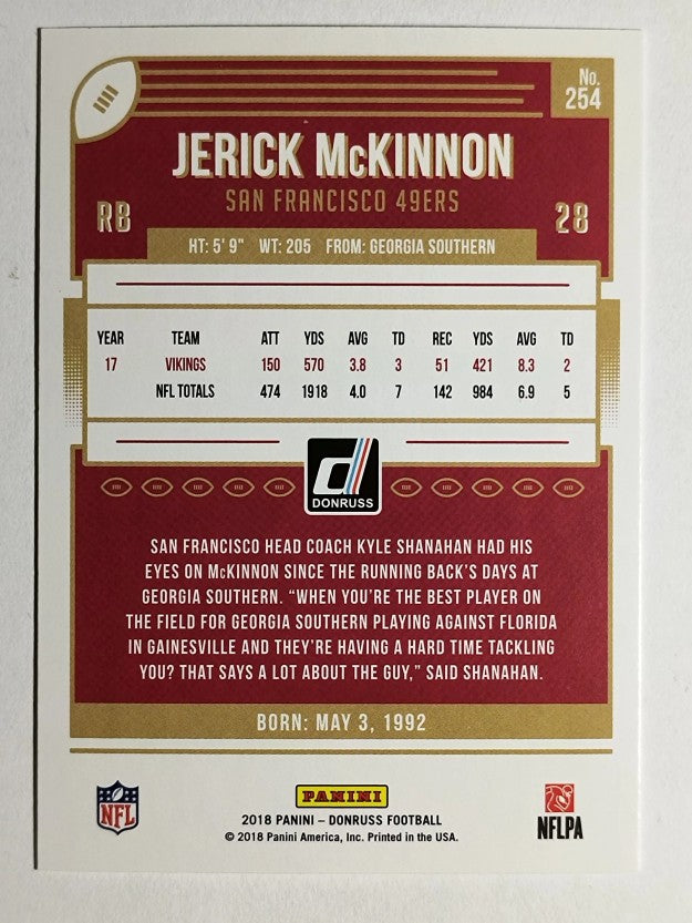 2018 Donruss #254 Jerick McKinnon
