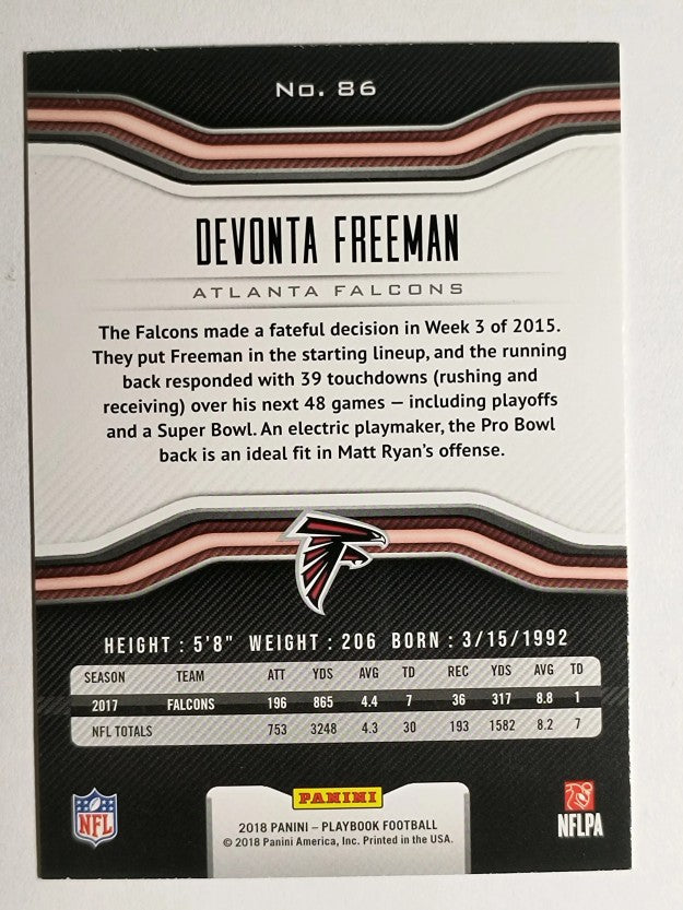 2018 Panini Playbook #86 Devonta Freeman