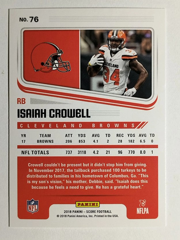 2018 Score #76 Isaiah Crowell