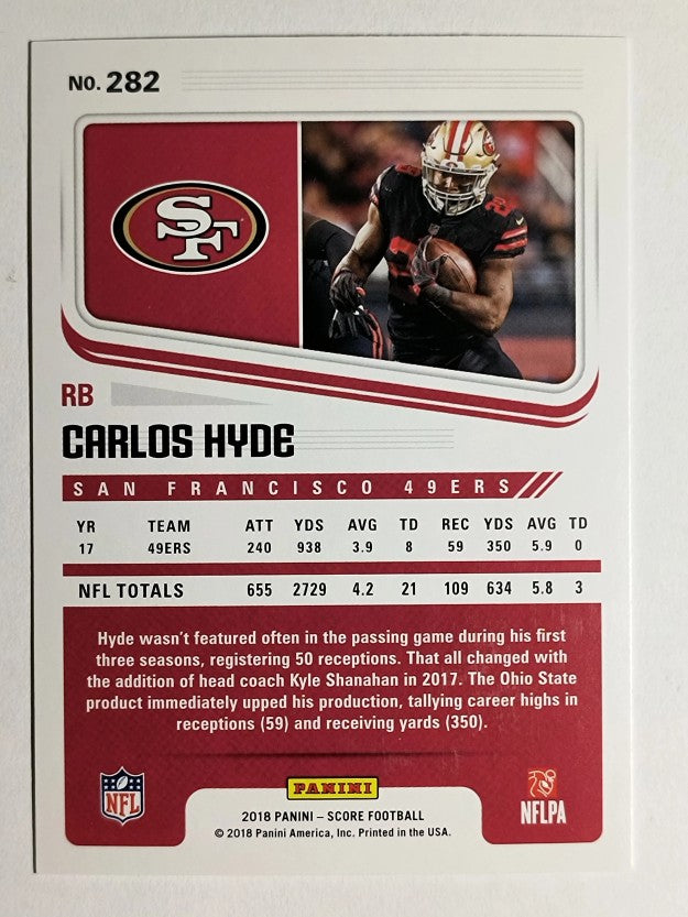 2018 Score #282 Carlos Hyde