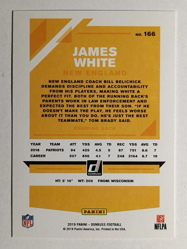 2019 Donruss #166 James White