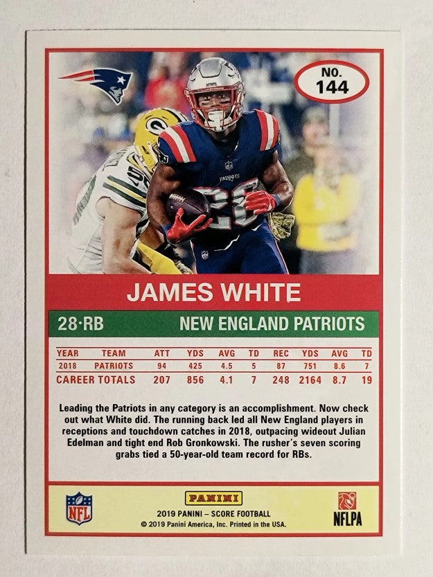 2019 Score #144 James White